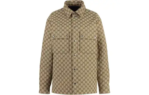 GUCCI Gg Monogrammed Button Up Shirt
