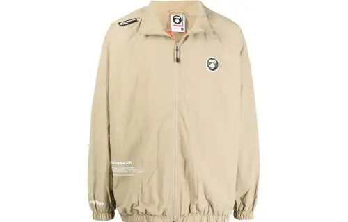 A BATHING APE Logo-patch Zip-up Jacket