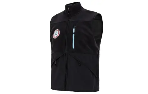Jordan Vests Men's Black Stand Collar Moderate Other