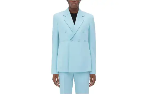 Bottega Veneta SS23 Business Suit Coat Men's Sky Blue