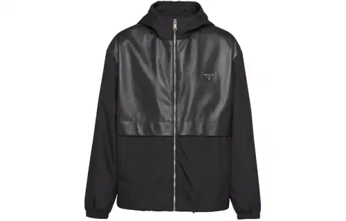 PRADA Triangle logo Hooded Jacket