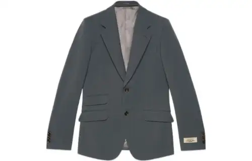 GUCCI Logo-patch Gabardine Blazer
