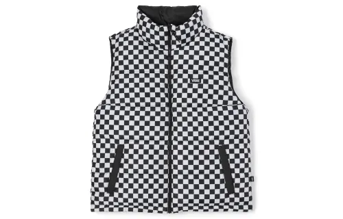 Vans Down Vests Unisex Black Stand Collar Thickened And Fleece Lined Other