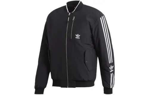 Adidas Originals Jkt Pad Puffer Jackets Men's Black Baseball Collar Moderate Other