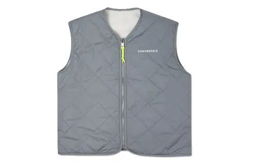 Converse Vests Women's Gray V Neck Moderate Other