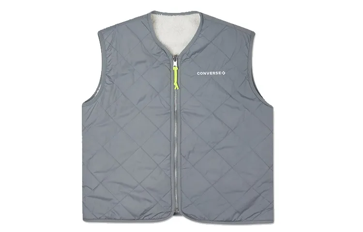 Converse Vests Women's Gray V-neck Moderate Other