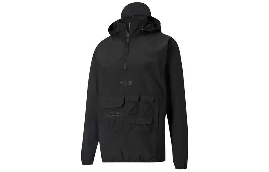 PUMA First Mile Jackets Men's Black Hooded Moderate Workwear