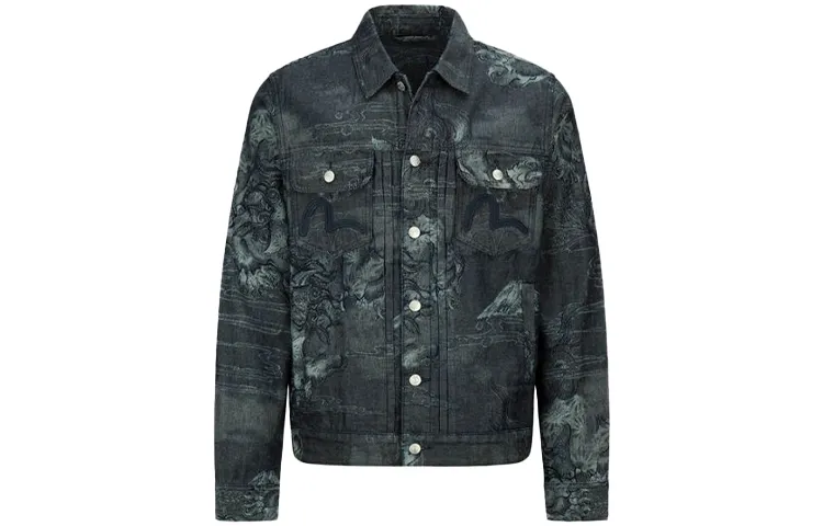 EVISU Denim Jacket Men's Denim Blue