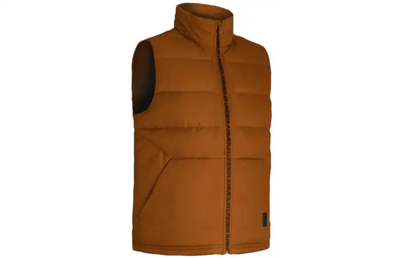 Under Armour Vests Men's Orange Stand Collar Moderate Other