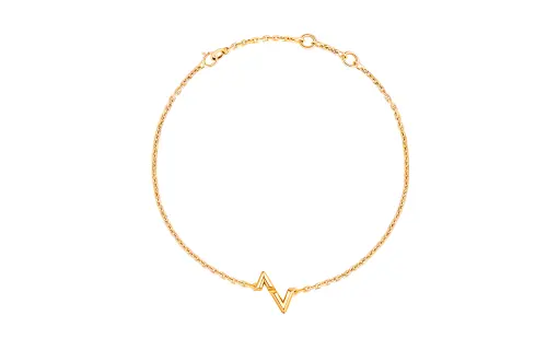 LOUIS VUITTON Lv Volt Upside Down Chain Bracelet Yellow Gold