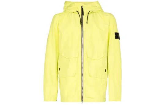 STONE ISLAND Waterproof And Windproof Windbreaker Jacket Men's Yellow