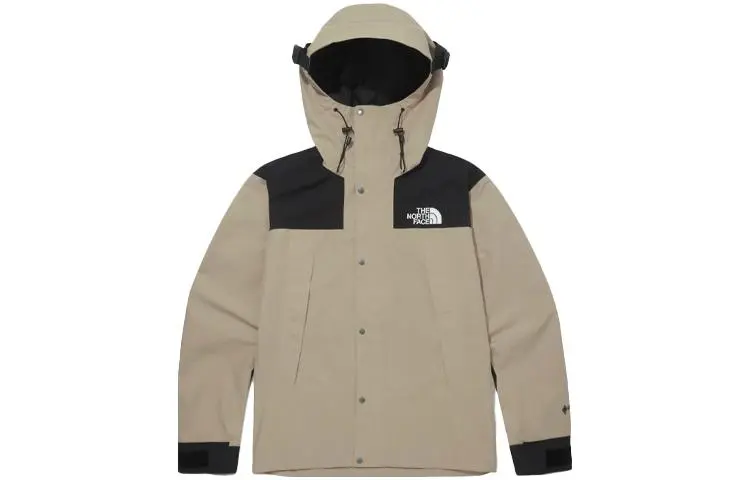 THE NORTH FACE Outdoor Hiking Waterproof And Windproof Windbreaker Jacket Unisex Khaki