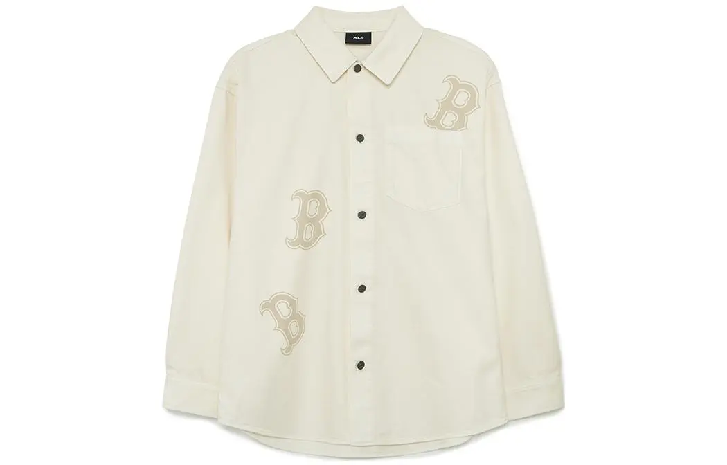 MLB Denim Jackets Unisex Cream Moderate Other