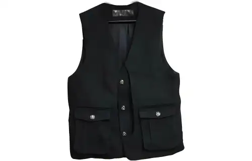 Chrome Hearts Vests Men's Black V Neck Moderate Other