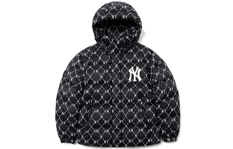 MLB Down Jacket Short Unisex Black