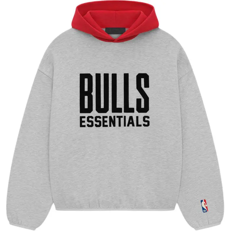 Fear Of God Essentials x Nba Bulls Essentials "Light Heather" hoodie