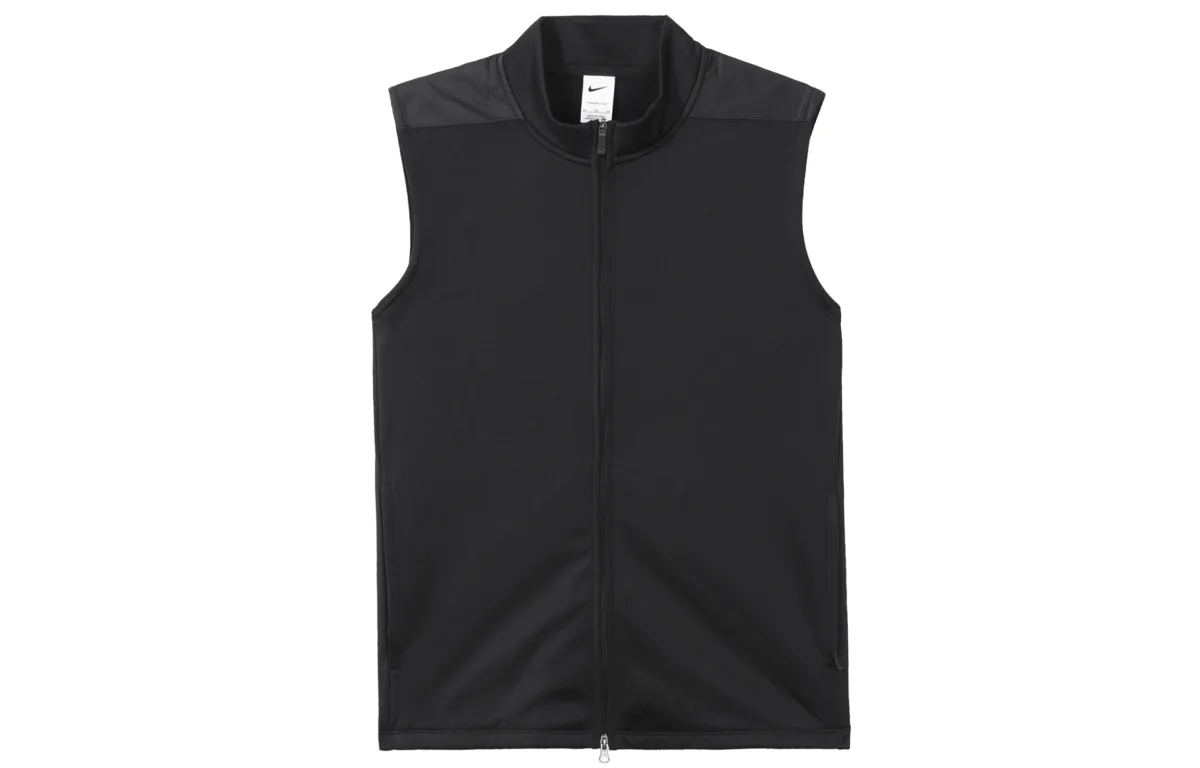 Nike Vests Men's Black Stand Collar Moderate Other