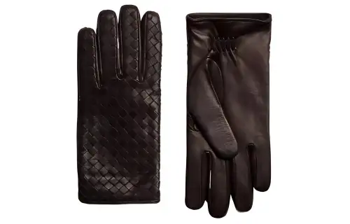 Bottega Veneta Lambskin Gloves Men's Brown