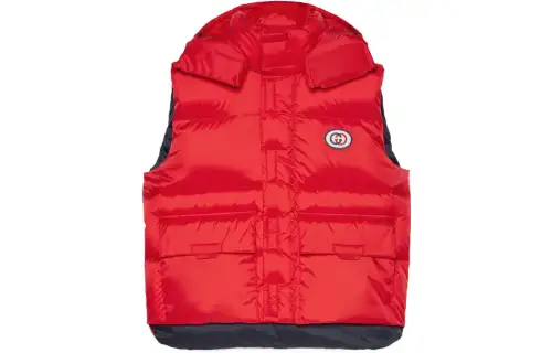 【Previous Season】down-padded detachable-hooded vest