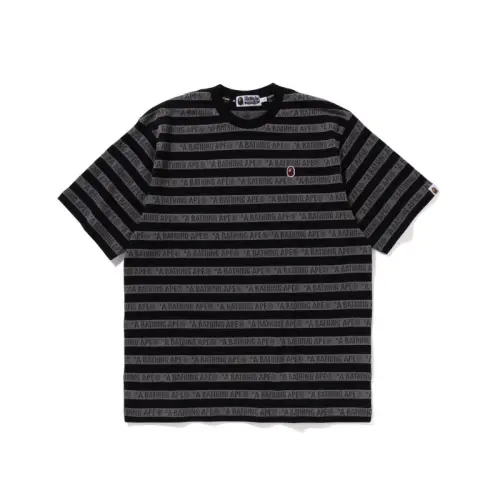 A BATHING APE ® All over Logo print Cotton T shirt