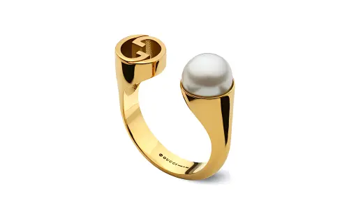 GUCCI Blondie Resin Pearl Ring