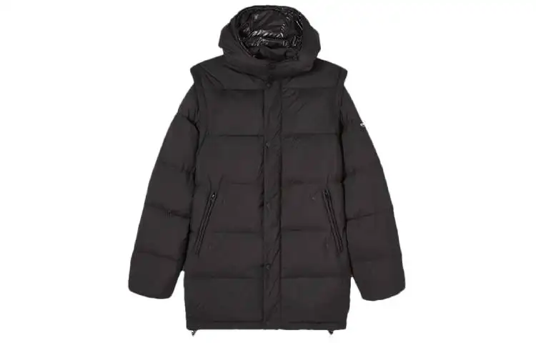 KENZO Down Jackets Men's Black Hooded Moderate
