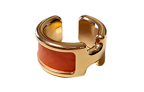 HERMES Calfskin Clip On Earrings Women's