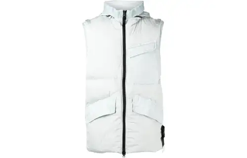 STONE ISLAND Vest Unisex Light Gray