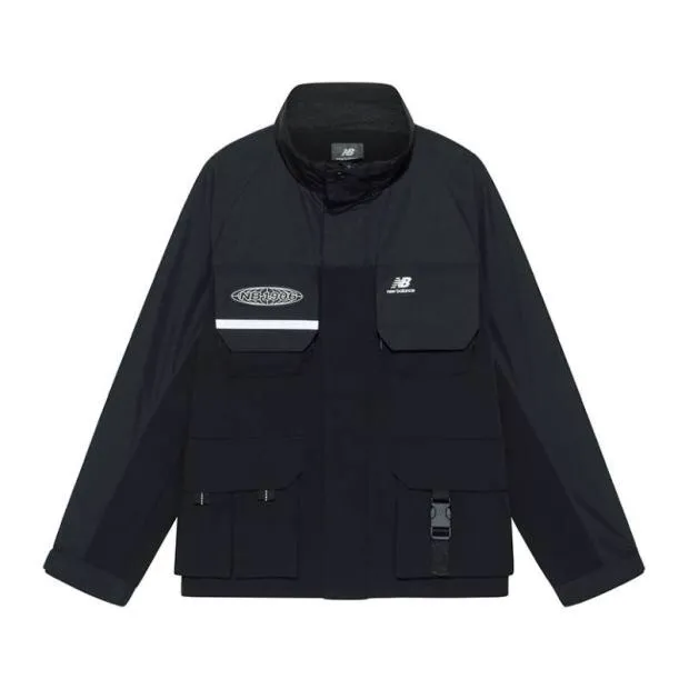 New Balance Jackets Men's Black Stand Collar Moderate