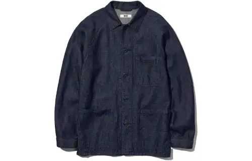 UNIQLO Jackets Unisex Dark Blue Moderate