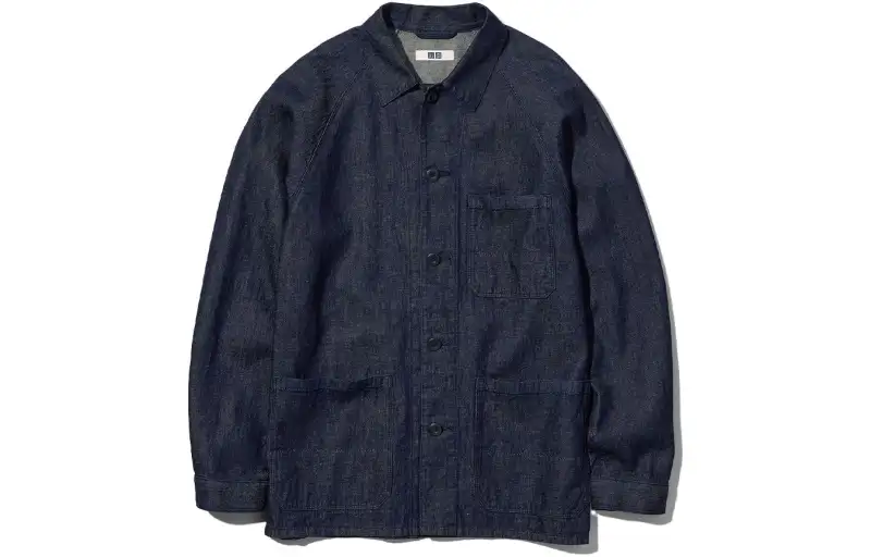 UNIQLO Jackets Unisex Dark Blue Moderate