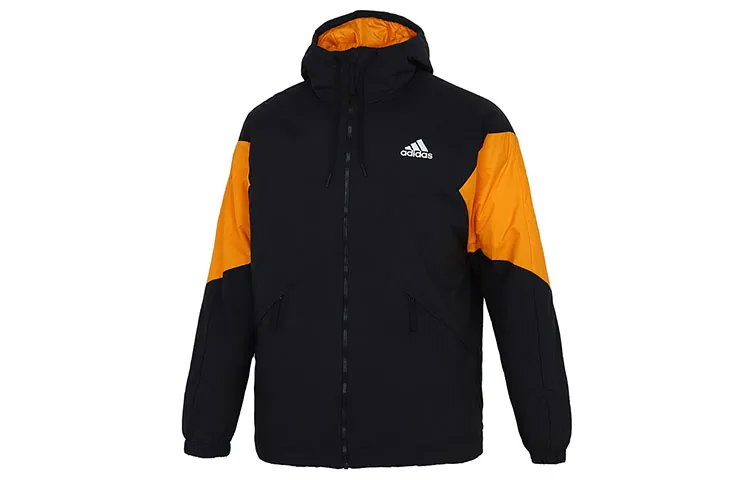 Adidas Puffer Jackets Men's Black Hooded Moderate Other