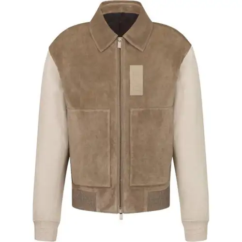DIOR Jackets Men's Brown Lapel Moderate Other
