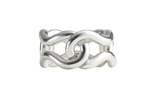 Bottega Veneta 925 Sterling Silver 1000 Silver Rings Women's Silver