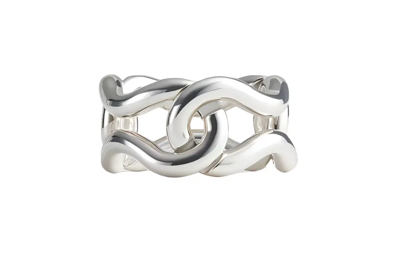 Bottega Veneta 925 Sterling Silver 1000 Silver Rings Women's Silver