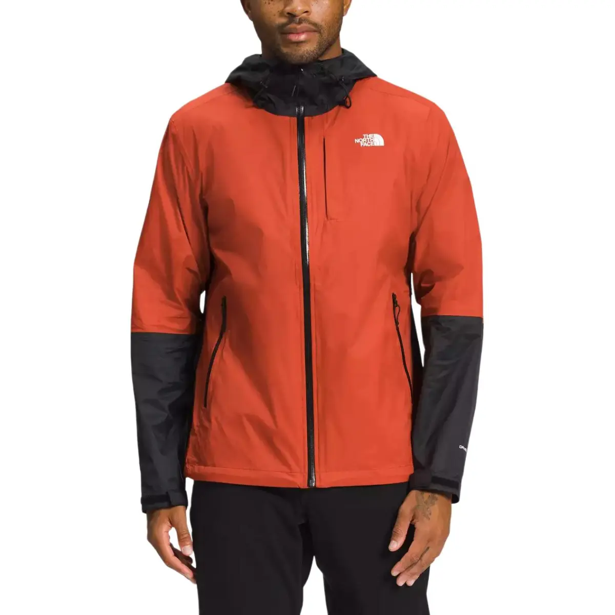 THE NORTH FACE Jackets Men's Black Orange Hooded (Non-detachable) Moderate Straight Fit