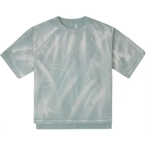 Converse T Shirts Unisex Green Crew Neck Moderate