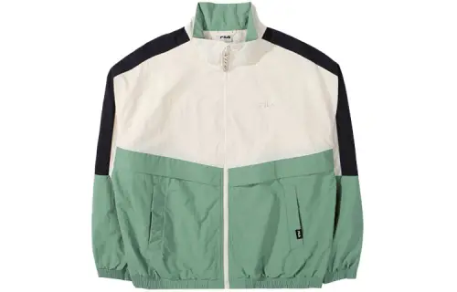 FILA Jackets Unisex Green Stand Collar Moderate Other