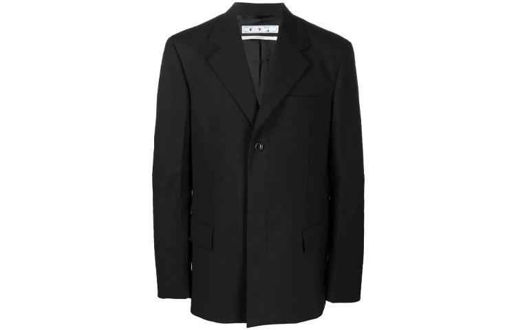 OFF-WHITE Industrial-belt single-breasted blazer