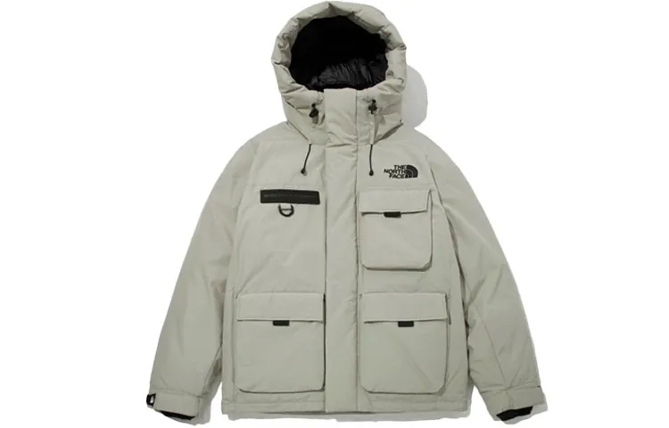 THE NORTH FACE Eco Polar Air Down Jacket Grayish Beige Korea Version
