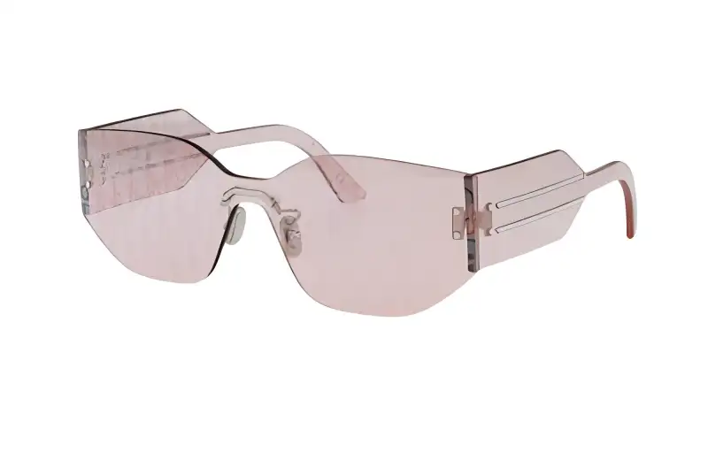 DIOR Irregular Shape Sunglasses Women's Pink