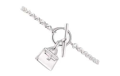 HERMES Amulettes Silver 925 Sterling Silver Bracelets Unisex