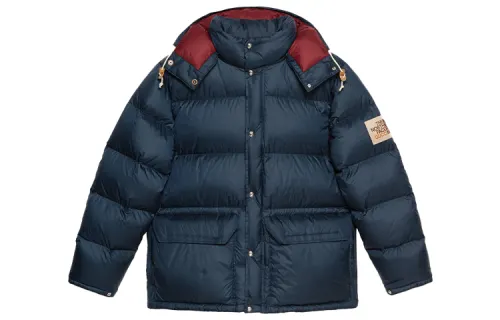 GUCCI x THE NORTH FACE Gucci X The North Face Down Jacket Men's Dark Blue