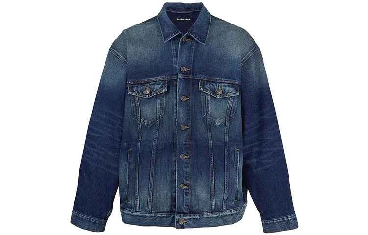 Balenciaga SS22 Denim Jacket Men's Blue