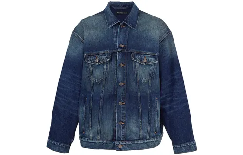 Balenciaga SS22 Denim Jacket Men's Blue