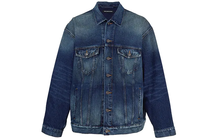 Balenciaga SS22 Denim Jacket Men's Blue