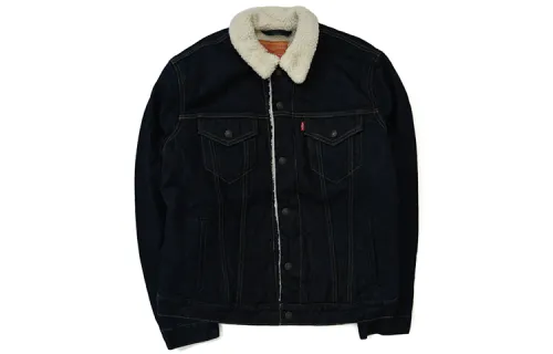 Levis shearling denim jacket