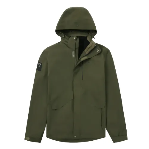 CAMEL Windproof waterproof climbing hoody, travel jacket for hiking for men and women, three-in-one