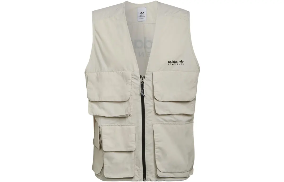 Adidas Originals Adventure ST Vests Men's Bauxite Brown V-neck Moderate Workwear