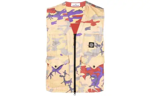 STONE ISLAND Heritage Camo Ripstop Nylon Vest 'Multicolor'